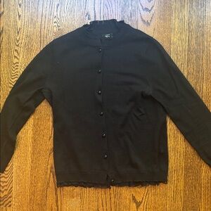 J. Crew Black Wool Cardigan